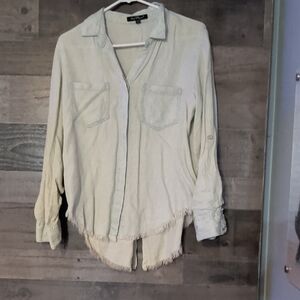 Velvet Heart Mint Button-Up Blouse